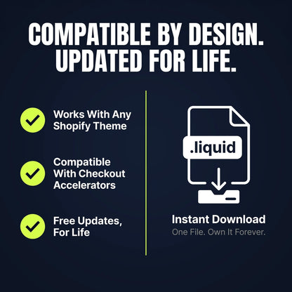 Theme compatibility: works with Dawn and other free Online Store 2.0 Shopify themes