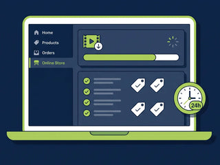 Done-for-you setup: ReelCart installed on your theme with your first five products tagged, live within 24 hours